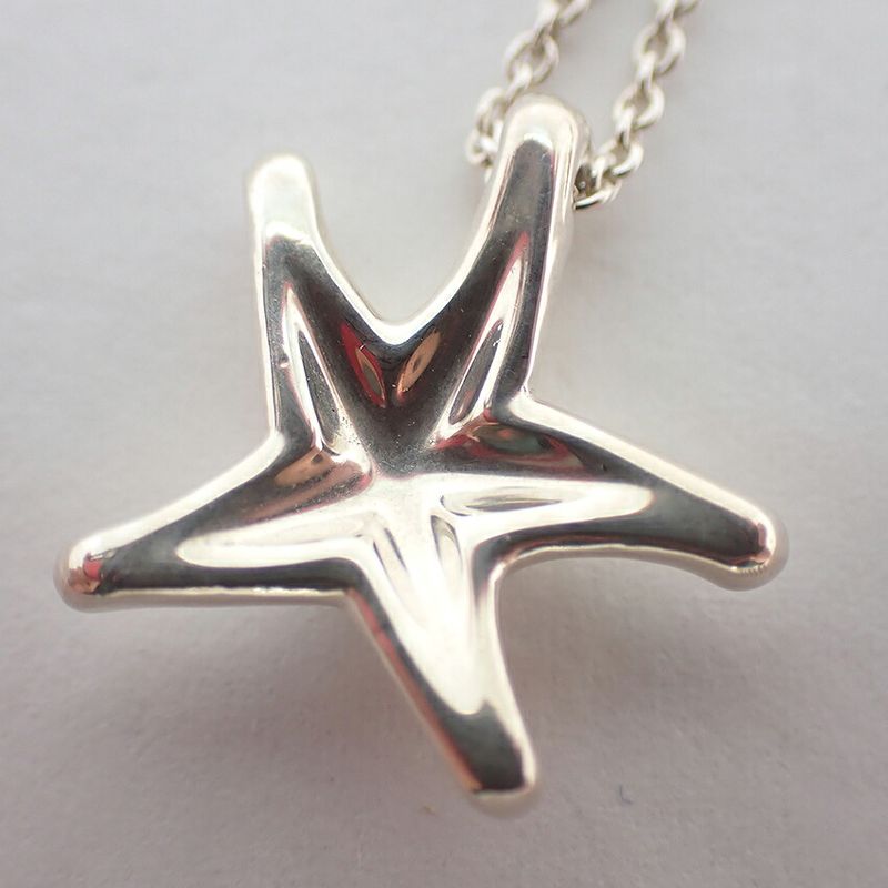 Tiffany & Co. Tiffany & Co 925 Starfish Pendant Necklace J116-8