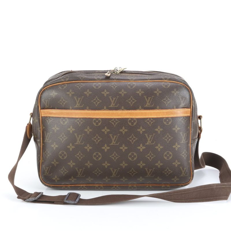 Louis Vuitton Monogram Reporter GM M45252 Leather Shoulder Bag Crossbody