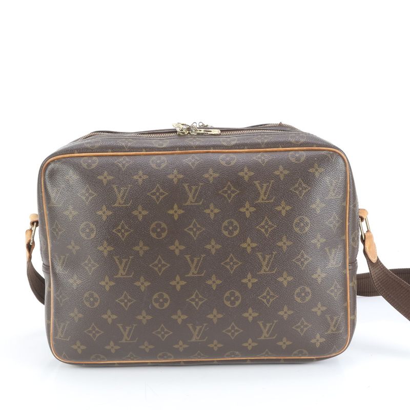 Louis Vuitton Monogram Reporter GM M45252 Leather Shoulder Bag Crossbody
