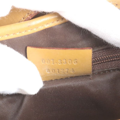 Gucci Control Card Included GG Canvas Jackie Leather Shoulder Bag 001-3306