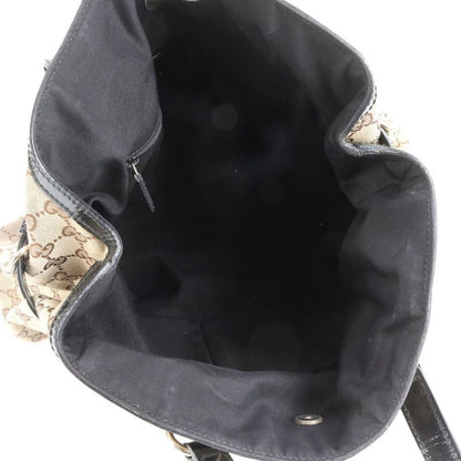 Gucci GG Canvas 203529 Leather Tote Bag Shoulder Hand Brown Women's Rrm Da26-4