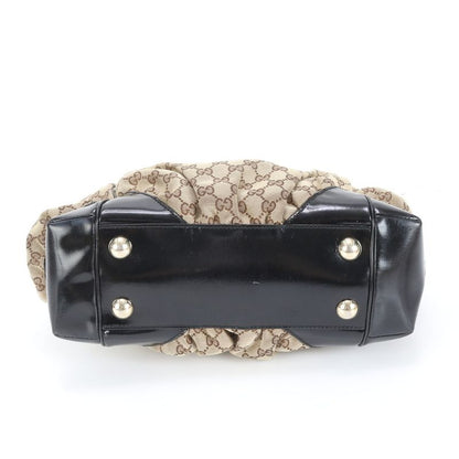 Gucci GG Canvas 203529 Leather Tote Bag Shoulder Hand Brown Women's Rrm Da26-4