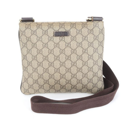 Gucci GG Supreme 201538 Leather Shoulder Bag Crossbody Messenger Commuting