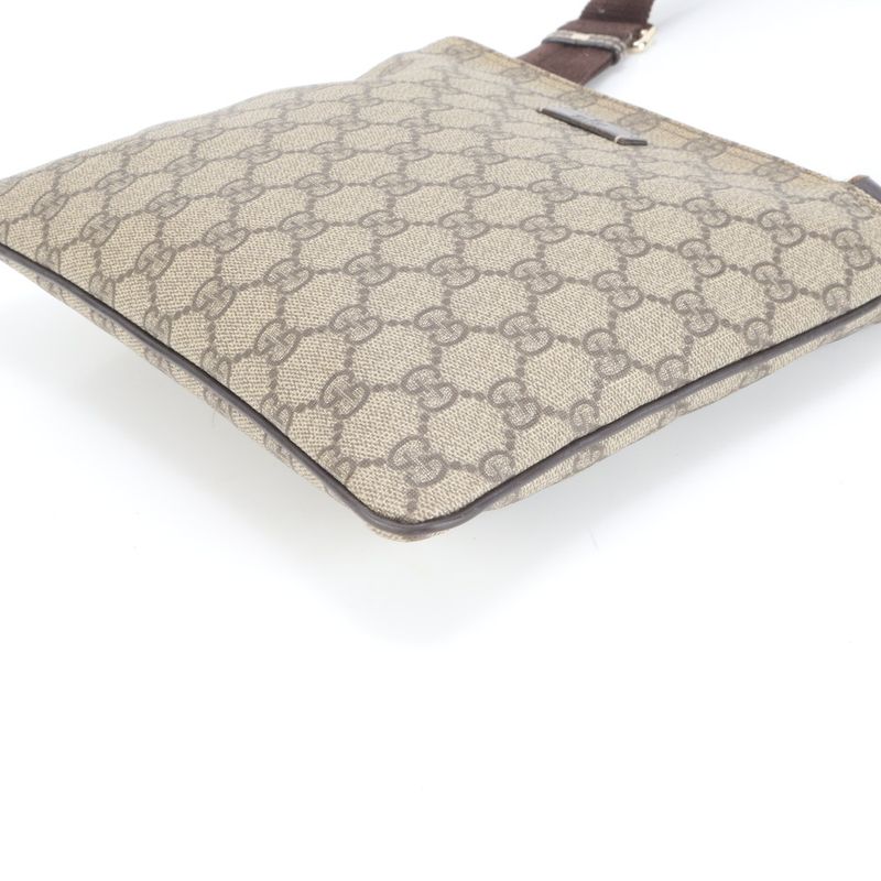 Gucci GG Supreme 201538 Leather Shoulder Bag Crossbody Messenger Commuting