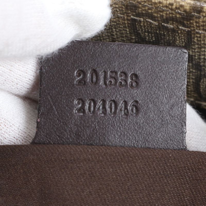 Gucci GG Supreme 201538 Leather Shoulder Bag Crossbody Messenger Commuting