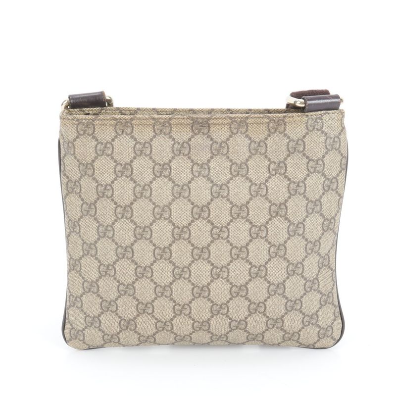Gucci GG Supreme 201538 Leather Shoulder Bag Crossbody Messenger Commuting