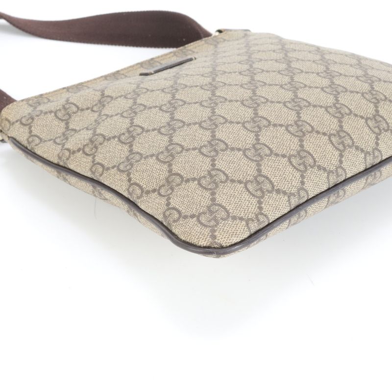 Gucci GG Supreme 201538 Leather Shoulder Bag Crossbody Messenger Commuting