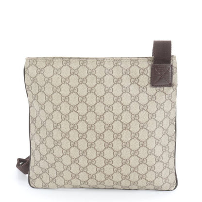 Gucci GG Supreme Leather Shoulder Bag Crossbody Messenger 141626 Brown Genuine