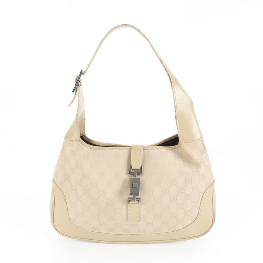 Gucci GG Canvas Jackie 001 3306 Leather Shoulder One Shoulder Bag Shoulder