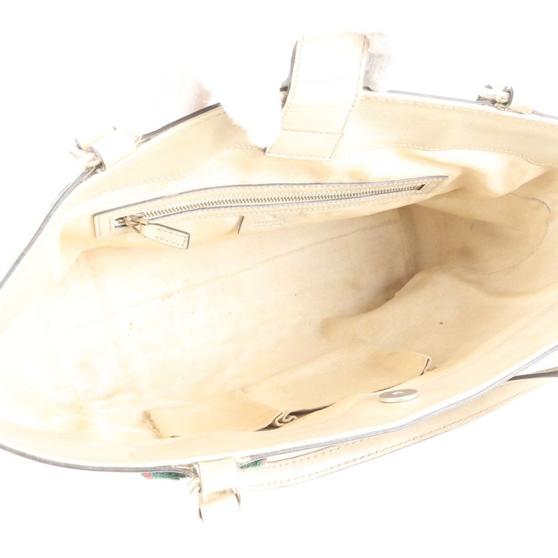 Gucci GG Canvas Mayfair Sherry Line 257061 Leather Shoulder Tote Bag Shoulder