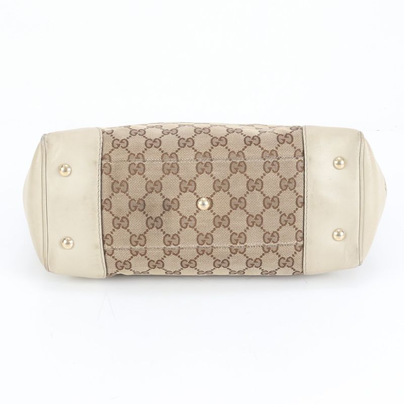 Gucci GG Canvas Mayfair Sherry Line 257061 Leather Shoulder Tote Bag Shoulder