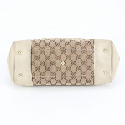 Gucci GG Canvas Mayfair Sherry Line 257061 Leather Shoulder Tote Bag Shoulder