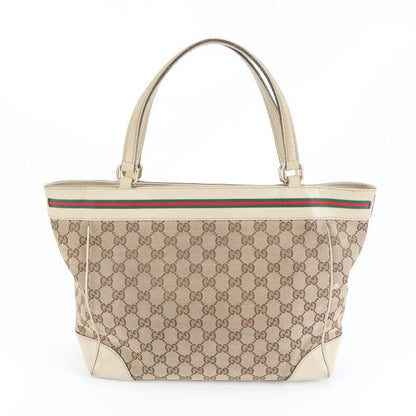 Gucci GG Canvas Mayfair Sherry Line 257061 Leather Shoulder Tote Bag Shoulder