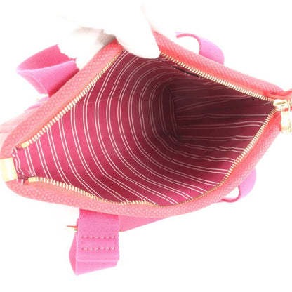 Louis Vuitton Antigua Cabas PM Rouge M40037 Leather Canvas Handbag Tote Women's