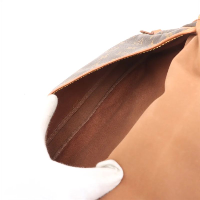 Louis Vuitton Monogram Saumur 30 M42256 Leather Shoulder Bag Crossbody Messenger