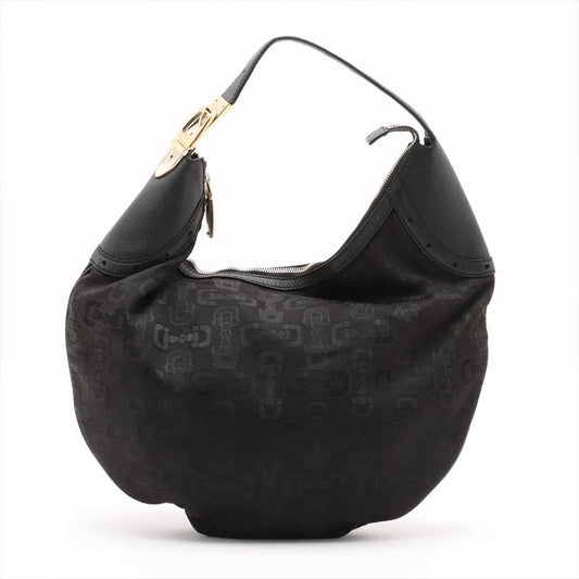 Gucci Horsebit Pattern Hobo 145764 Leather Shoulder Bag Shoulder Hand Genuine