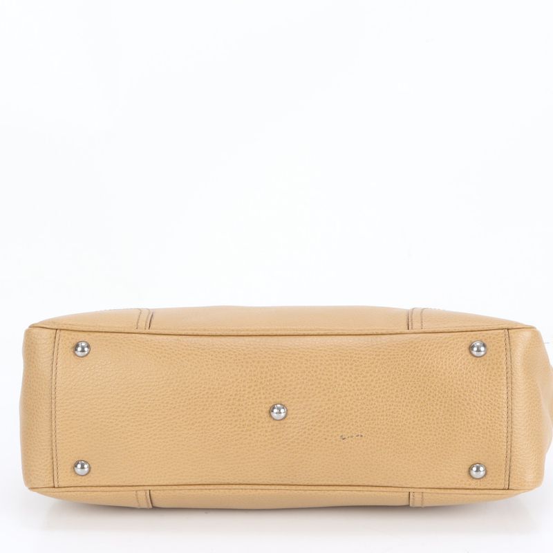 Unused Gucci Sherry Line Leather Tote Bag Shoulder 293599 Hand Beige Ladies Rre