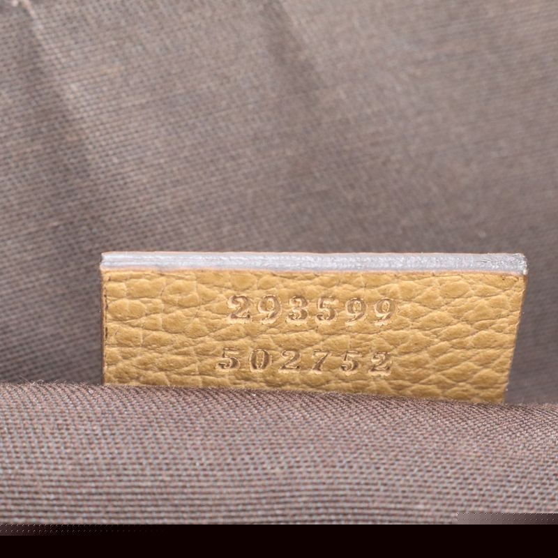 Unused Gucci Sherry Line Leather Tote Bag Shoulder 293599 Hand Beige Ladies Rre