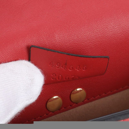 Gucci Sherry Line Sylvie Leather Chain Shoulder Bag Crossbody Women's Rre