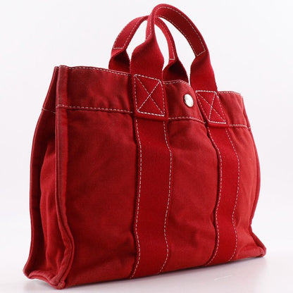 Hermes Deauville PM Canvas Red Women's Handbag