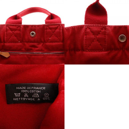 Hermes Deauville PM Canvas Red Women's Handbag
