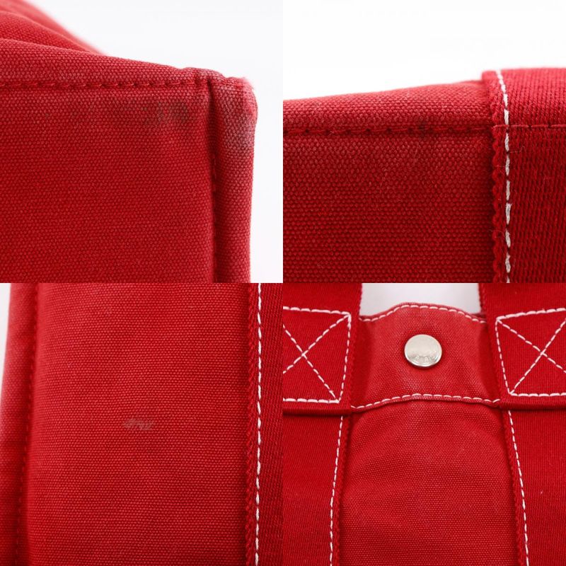 Hermes Deauville PM Canvas Red Women's Handbag