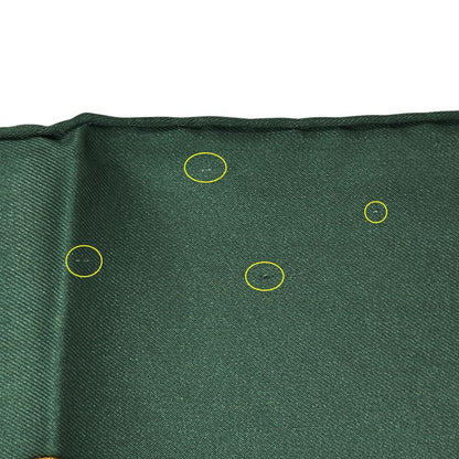 Hermes Scarf Carre 90 les Tambours Tambour Drum  Silk Green