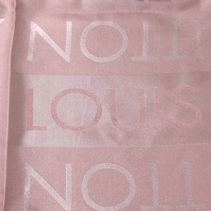 Louis Vuitton Scarf  Silk Pink Logo Simple