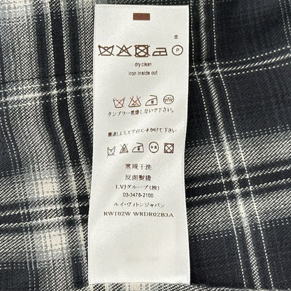 Louis Vuitton Dress Women's Brand Cotton Gray Multicolor 38 Monogram Check