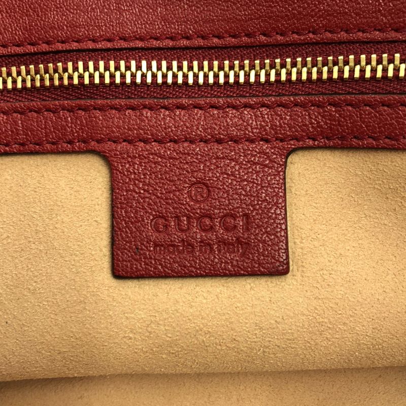 Gucci | Horsebit Leather Shoulder Bag 602089 | Red Gold | Ladies