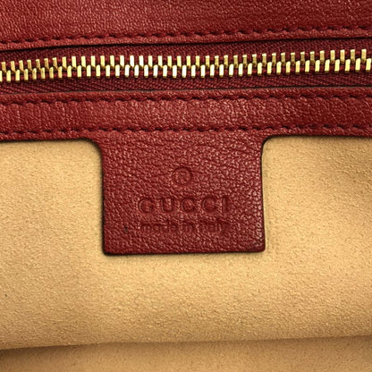 Gucci | Horsebit Leather Shoulder Bag 602089 | Red Gold | Ladies