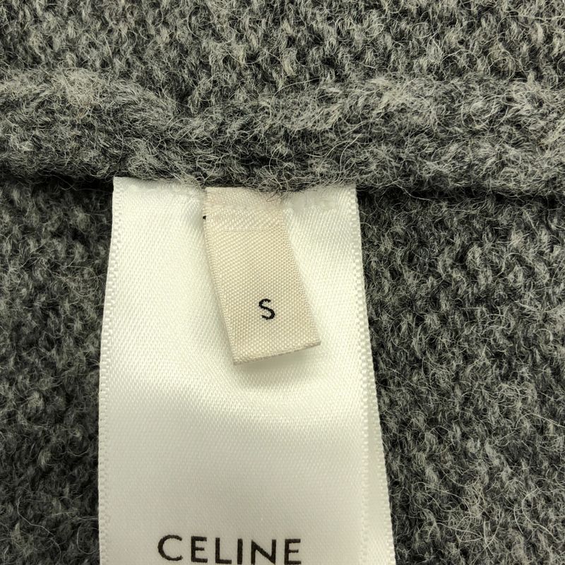 Celine | Eddy Period Wool Turtleneck Knit | S | Gray | Ladies