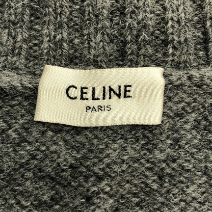 Celine | Eddy Period Wool Turtleneck Knit | S | Gray | Ladies