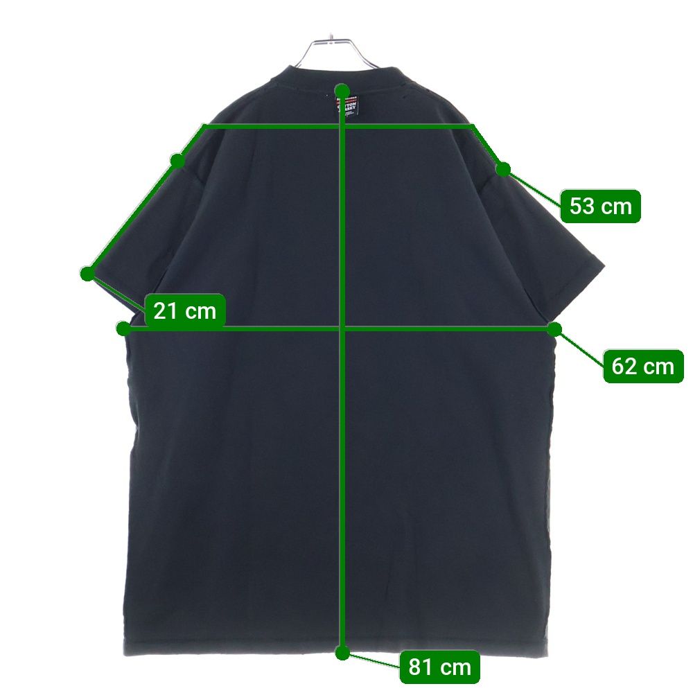 Balenciaga Inside Out Crew Neck Short Sleeve T-Shirt Cut and Sewn Black 787358