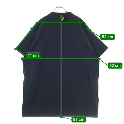 Balenciaga Inside Out Crew Neck Short Sleeve T-Shirt Cut and Sewn Black 787358