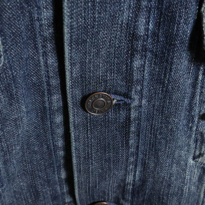 Balenciaga 24ss Pierced Denim Jacket Earrings Denim Jacket Indigo 764518 Tnw65