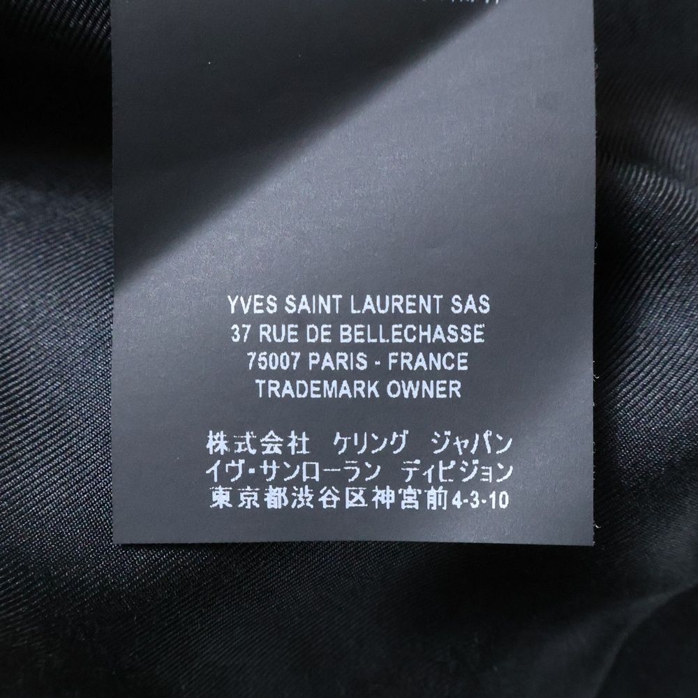 Saint Laurent Paris 20ss Notch Lapel 2b Tailored Jacket 510213 Y404w Black