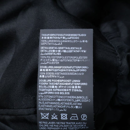 Saint Laurent Paris 23ss Lapel Switching Single Breasted Smoking Jacket Black