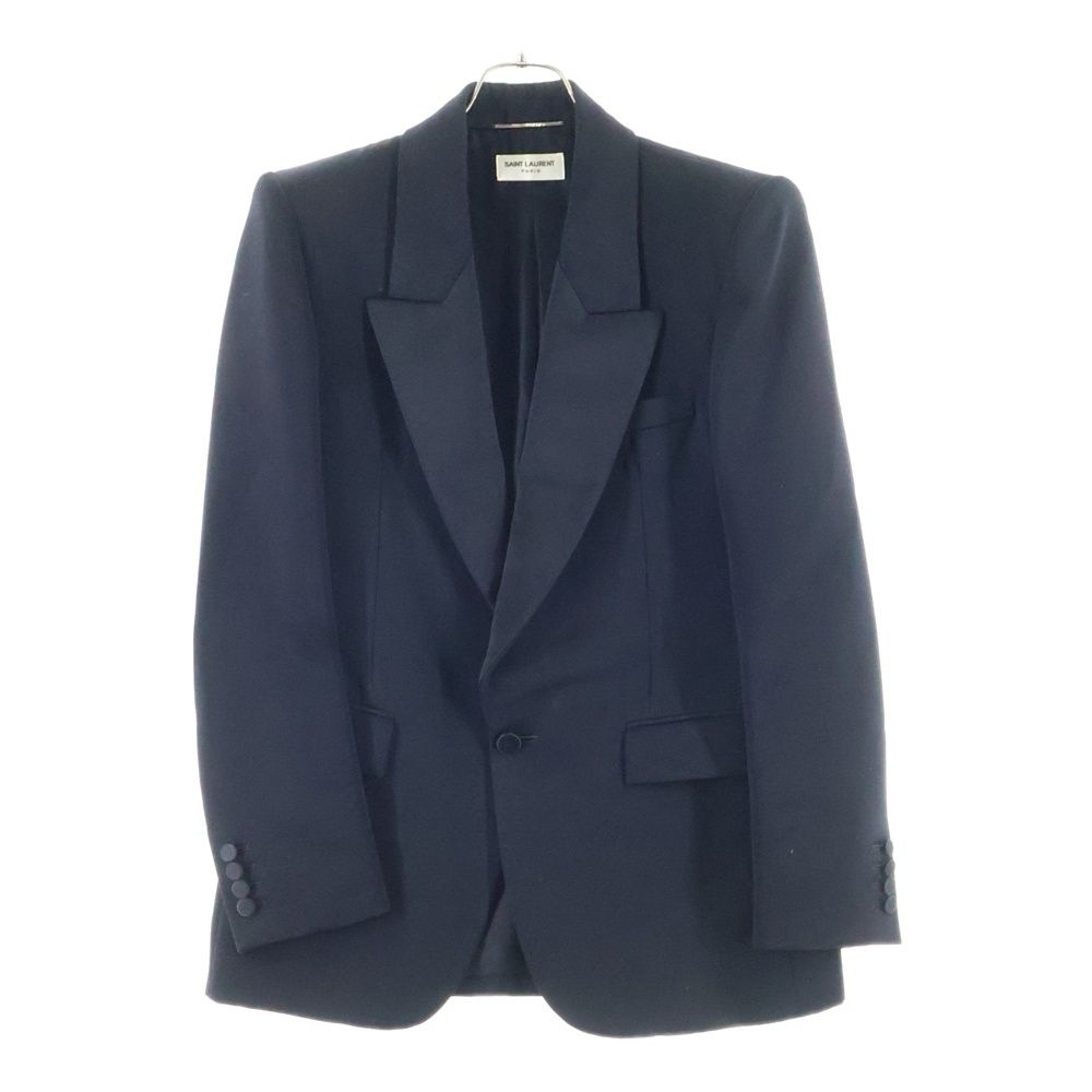 Saint Laurent Paris 23ss Lapel Switching Single Breasted Smoking Jacket Black