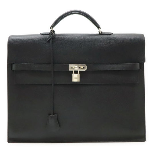 Hermes Kelly Depeche 38 Business Bag Briefcase Documents Purse Leather Epson