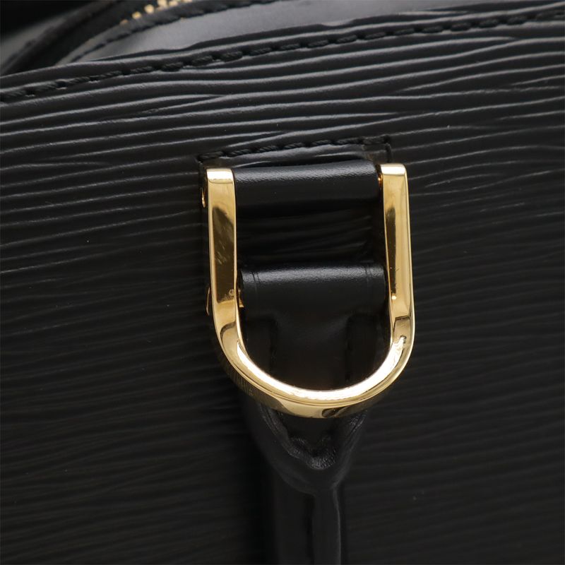 Louis Vuitton Epi Pont Neuf Handbag Leather Noir Black Gold Hardware M52052