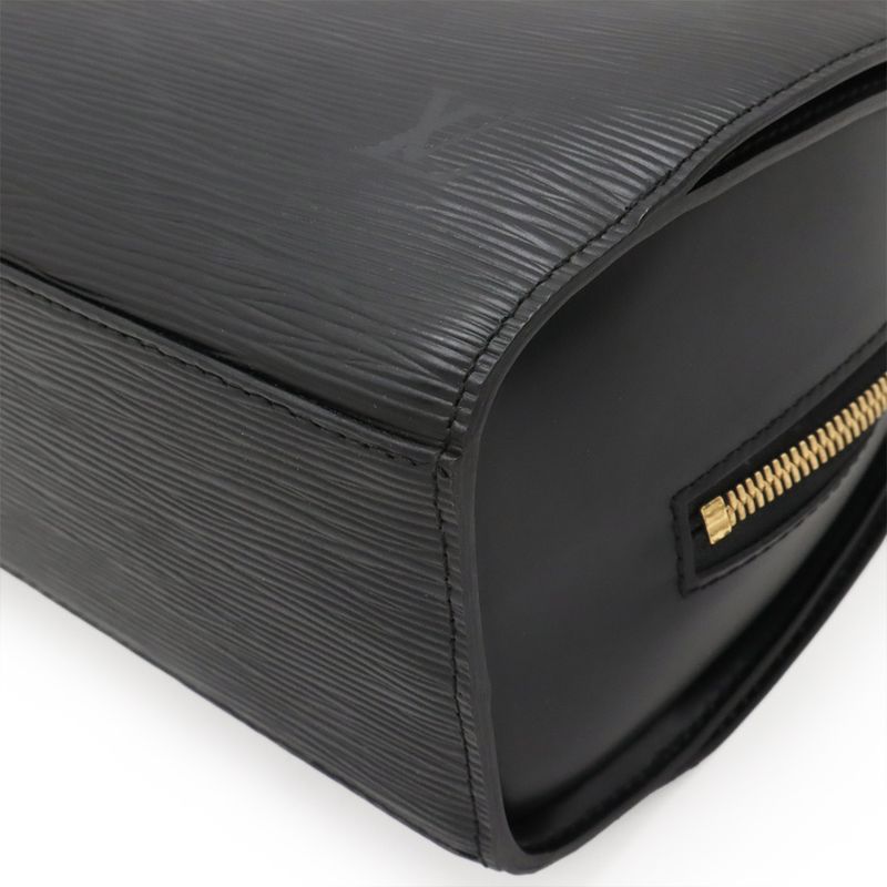 Louis Vuitton Epi Pont Neuf Handbag Leather Noir Black Gold Hardware M52052