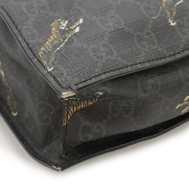 Gucci GG Supreme Taiga - Webline Tote Bag 2WAY Shoulder Bag Crossbody PVC