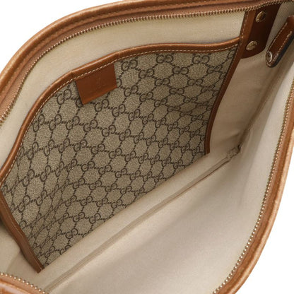 Gucci GG Supreme Sherry Shoulder Bag Crossbody PVC Leather Khaki Beige Brown