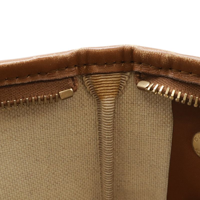 Gucci GG Supreme Sherry Shoulder Bag Crossbody PVC Leather Khaki Beige Brown