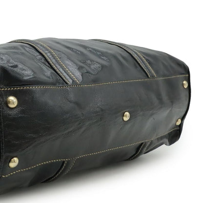 Gucci Interlocking G Sherry Line Mini Boston Bag Handbag Coated Canvas Leather