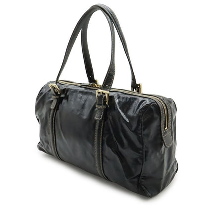 Gucci Interlocking G Sherry Line Mini Boston Bag Handbag Coated Canvas Leather