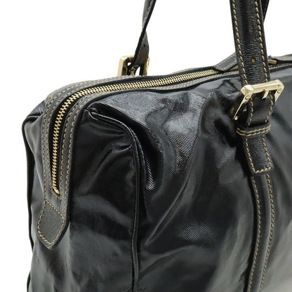 Gucci Interlocking G Sherry Line Mini Boston Bag Handbag Coated Canvas Leather