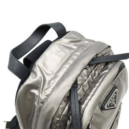 Prada Triangle Logo Body Bag Shoulder Bag Crossbody Nylon Leather Ferro