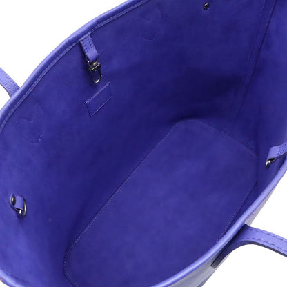 Louis Vuitton Epi Neverfull MM Tote Bag Shoulder Bag Leather Fig Purple Pouch